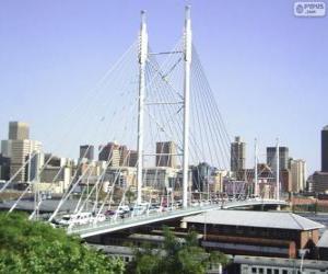 yapboz Nelson Mandela Köprüsü, Johannesburg, Güney Afrika Cumhuriyeti